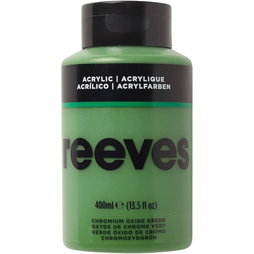 REEVES ACRYLIC ARTIST PAINT 400ml Chromium Green